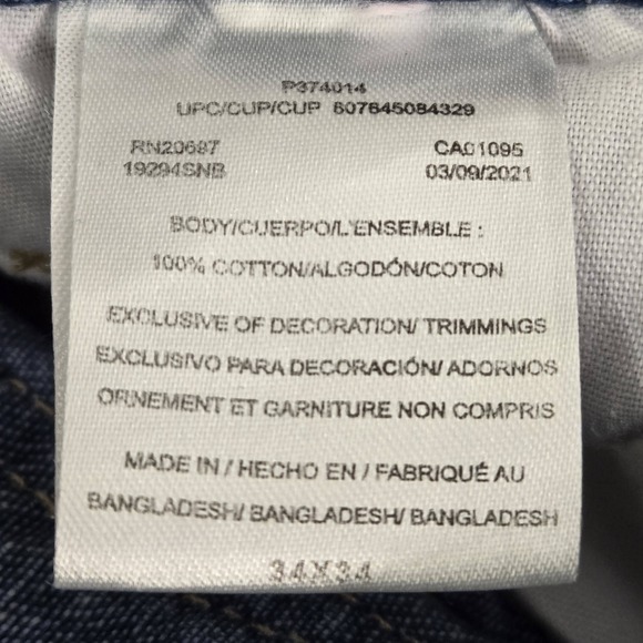 VINTAGE Dickies Men Jeans 34X34 Blue Denim Carpenter Gorpcore Logo 31" Y2K - Picture 4 of 11